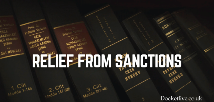 RELIEF FROM SANCTION